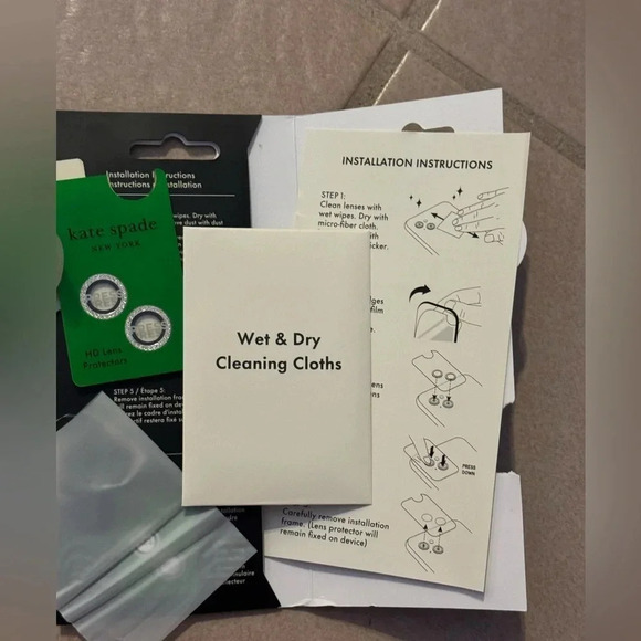 - kate spade new york Aluminum Ring Lens Protector Set in Silver new in box - Picture 16 of 16